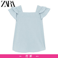 ZARA 女童叠层装饰刺绣T 恤