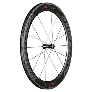 TREK 崔克 Bontrager Aeolus XXX 6 TLR 碳纤维轮组 黑色/红色 700C 前花鼓