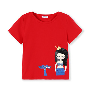 Balabala 巴拉巴拉 女童短袖T恤