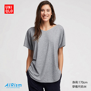 优衣库 UNIQLO 413843 女装 AIRism无缝V领长T恤(短袖) 