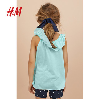 H＆M 女童荷叶边T恤 HM0697094