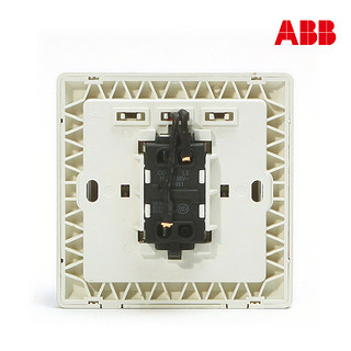 ABB 德逸金色 86型开关插座面板带LED灯