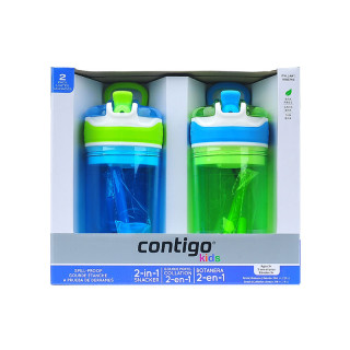 contigo 康迪克 塑料吸管杯 400ml/2只装