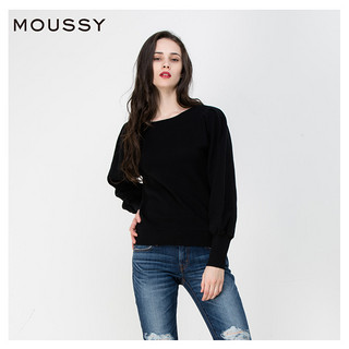 MOUSSY 010BSW70-1130 女士一字领针织衫