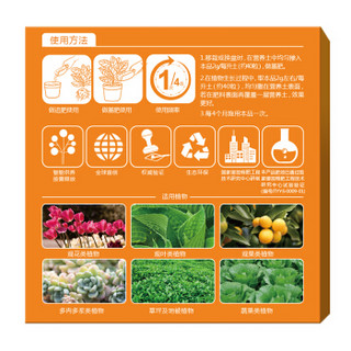 花童 家庭园艺缓控释肥颗粒 观叶型园艺花肥料复合肥 100g/盒