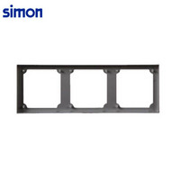 西蒙(SIMON) 开关插座面板边框 E6系列 三位边框 86型面板 荧光灰色 720630-61