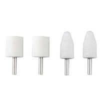 极力熊 带柄砂轮白刚玉磨头 火石仔 圆锥 6*20mm （50个装）