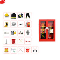 谋福99082微型消防站消防器材全套消防柜工具放置柜消防应急柜1.8*1.2米消防站(2人热销配置)配02款战斗服