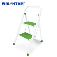 万怡 WRIGHT 家用梯折叠梯迷你室内防滑两步梯便携人字梯绿色 WR2065