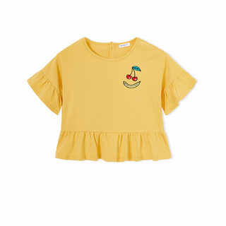 巴拉巴拉 女童喇叭袖T恤