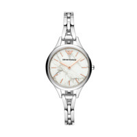 安普里奥·阿玛尼 Emporio Armani 欧美时尚简约个性石英气质链条钢带女表AR11167