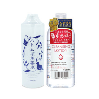 Purevivi皇后卸妆水 薏仁水500ml 日本原装进口 全面深层清洁套装