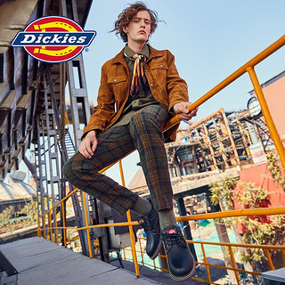 Dickies 帝客 系带圆头平跟男士休闲鞋户外鞋 193M50LXS32 黑色 42 