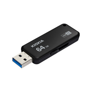 Kioxia 铠侠（原东芝存储）64GB U盘  U365 随闪系列 黑色 USB3.2接口