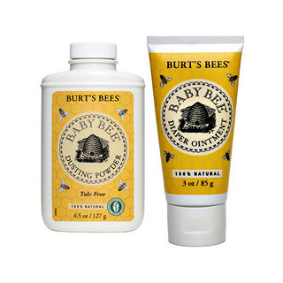  BURT'S BEES 小蜜蜂 宝宝护肤套装(爽身粉127g + 抗敏防疹护臀膏 85g)