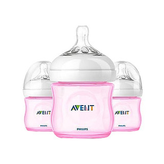 AVENT 新安怡 宽口PP奶瓶 120ml(4oz)  粉色