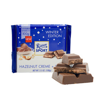 Ritter SPORT 瑞特斯波德 巧克力 (100g、坚果曲奇)