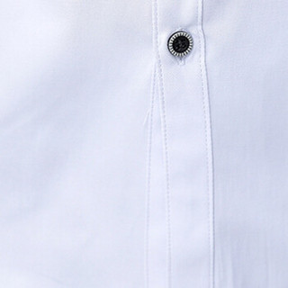 俞兆林（YUZHAOLIN）短袖衬衫 男士时尚潮流短袖衬衣C212-337白色L