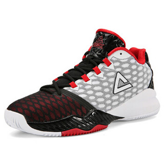 匹克（PEAK)男鞋新款外场篮球鞋防滑耐磨比赛战靴运动鞋 DA830321 大白/大红 42码
