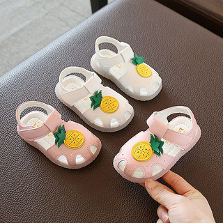 女宝宝夏季穿的菠萝凉鞋一两1到2-3周岁女童牛筋软底女宝宝公主鞋