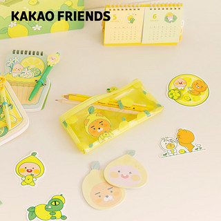 KAKAO FRIENDS 韩国卡通文具袋学生个性创意RYAN透明笔袋柠檬系列