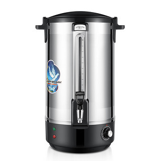 龙力不锈钢电热开水桶商用大容量烧水桶保温热水桶奶茶店开水机器