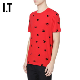 alexander mcqueen麦昆男装短袖t恤swallow燕子图案lt75me【报价 价格