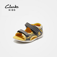 clarks 其乐童鞋 男童包跟软底露趾卡通学步凉鞋