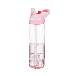 美国lucille吸管杯大人运动水杯子便携女塑料大容量健身孕妇水壶