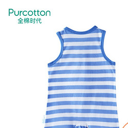 Purcotton 全棉时代   婴儿薄款针织无袖连体服