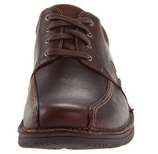 Clarks 其乐 Senner Blvd Oxford  男士牛津皮鞋 Brown Tumbled Leather US10