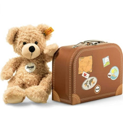 Steiff 28cm Fynn泰迪熊手提箱（米色）