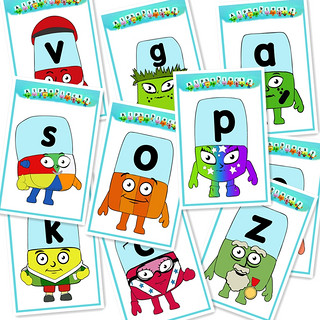 字母积木Alphablocks动画教具26个英语字母卡片文自然拼读Phonics