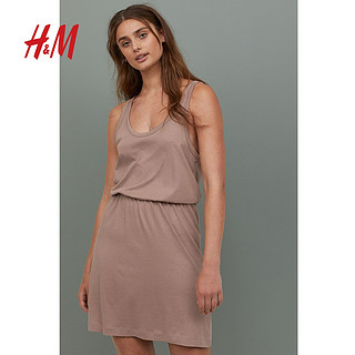 H&M 0753061 女士无袖收腰连衣裙