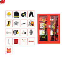 谋福99132微型消防站消防器材全套消防柜工具放置柜消防应急柜 1.6米消防站(4人配置) 配02款战斗服