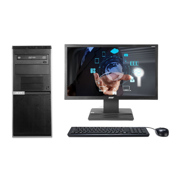 商品宏碁(acer)文祥d450商用台式机(i3-7100 8g 1t 集显 内置wifi