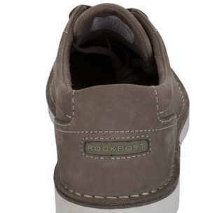 ROCKPORT 乐步 Cabot Plain Toe男士翻毛皮休闲鞋 BX1731 Taupe UK 9