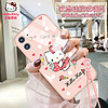 Hello Kitty苹果11手机壳凯蒂猫iPhone11ProMax可爱女Pro摄像头全包Max超萌液态硅胶防摔玻璃por网红少女卡通