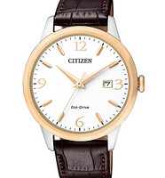 CITIZEN 西铁城 BM7304-16A 光动能情侣表-男款 皮带 大三针