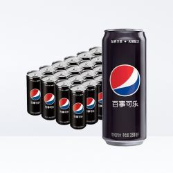 PEPSI 百事 无糖款碳酸饮料 330ml*24罐 *2件