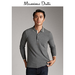 Massimo Dutti 00702350812 滚边领口棉质POLO衫