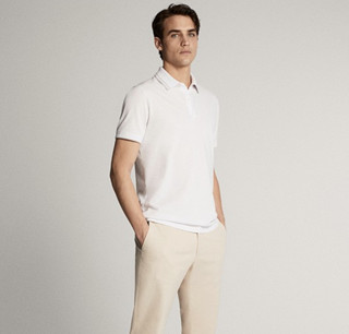 Massimo Dutti 00743352250 男士短袖POLO衫