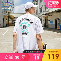 Skechers斯凯奇BARREL联名款亲子装男子运动时尚印花T恤L320M228