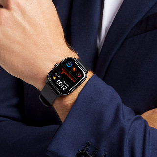 AMAZFIT 跃我 GTS系列 A1913 智能手表 42mm 曜石黑 硅胶表带（NFC、GPS）