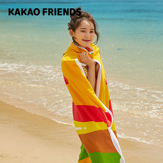 KAKAO FRIENDS 海滩酒吧沙滩浴巾泳池海边游泳可爱卡通毛巾毯子