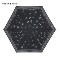 玛丽亚.古琦（玛丽亚古琦 MARJA KURKI）五折晴雨伞 超轻迷你晴雨两用女士遮阳伞 乐律 9W654899 黑