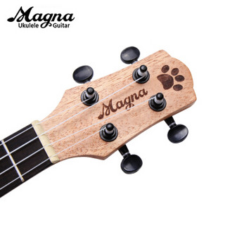 麦格纳 Magna尤克里里ukulele初学者入门夏威夷小吉他乌克丽丽全桃花芯木26寸弹唱民谣乐器 M3