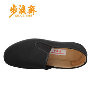 步瀛斋 男老北京中国风传统布鞋 透气驾车 308相巾 黑色 40
