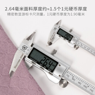 宜而爽保暖内衣女三层棉加厚圆领女士保暖套装加绒打底秋衣秋裤修身毛衫 【薄暮蓝】 XL/170