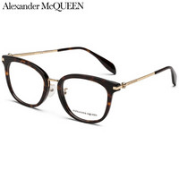 亚历山大·麦昆(AlexanderMcQUEEN)眼镜框女 镜架 透明镜片哈瓦那色镜框AM0176O 003 53mm